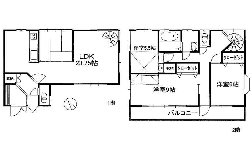 Floor plan. 31,800,000 yen, 3LDK, Land area 100 sq m , Building area 105.98 sq m