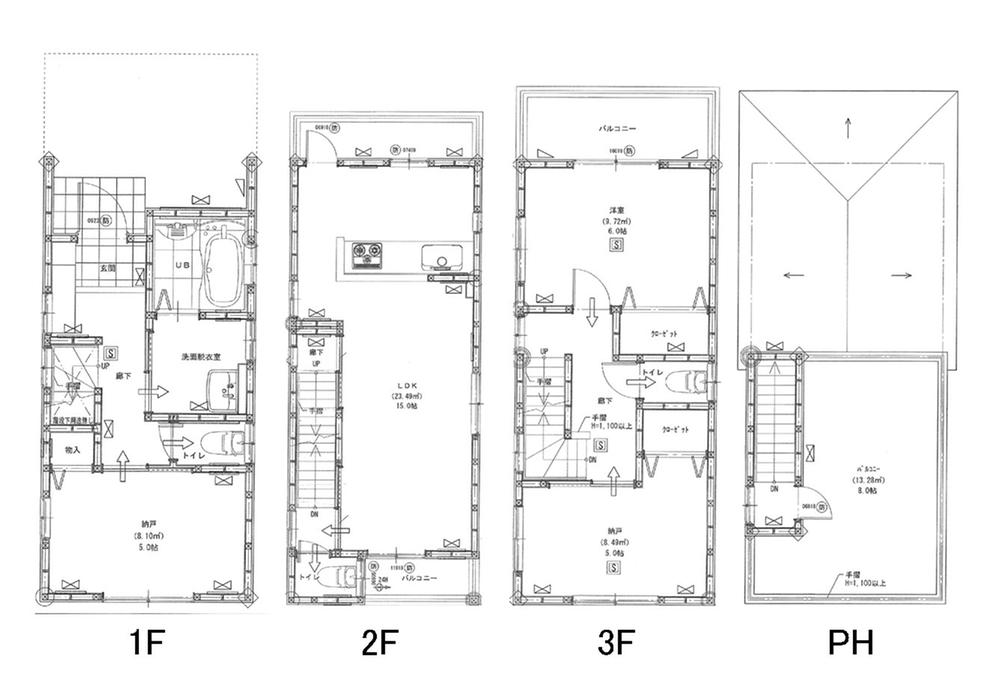 Floor plan. 28.5 million yen, 3LDK, Land area 51.93 sq m , Building area 82.95 sq m