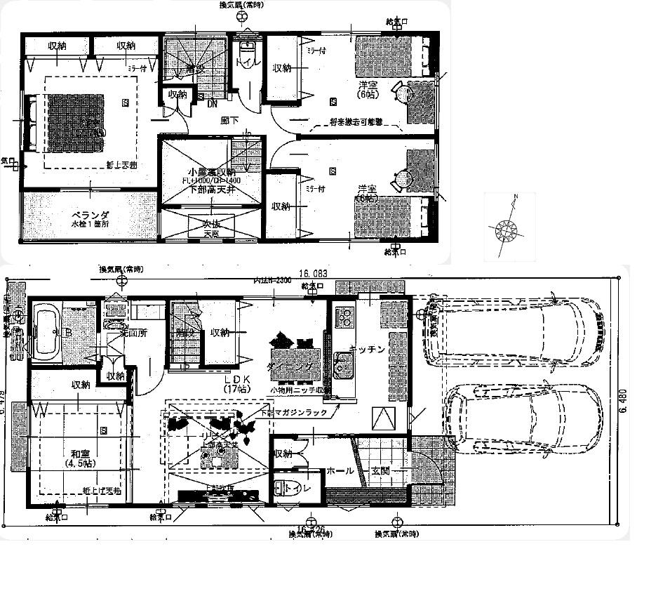 Floor plan. 40,800,000 yen, 4LDK, Land area 106.25 sq m , Building area 106.82 sq m
