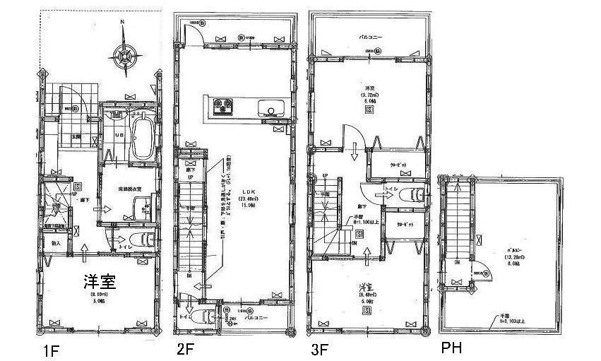 Floor plan. 28.5 million yen, 3LDK, Land area 58.23 sq m , Building area 88.92 sq m floor plan