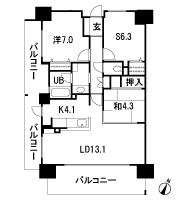 Floor: 3LDK (13 ~ 15th floor), 2LDK + S (2 ~ 12 floor), the occupied area: 76.17 sq m, Price: 39,270,000 yen ・ 41,110,000 yen