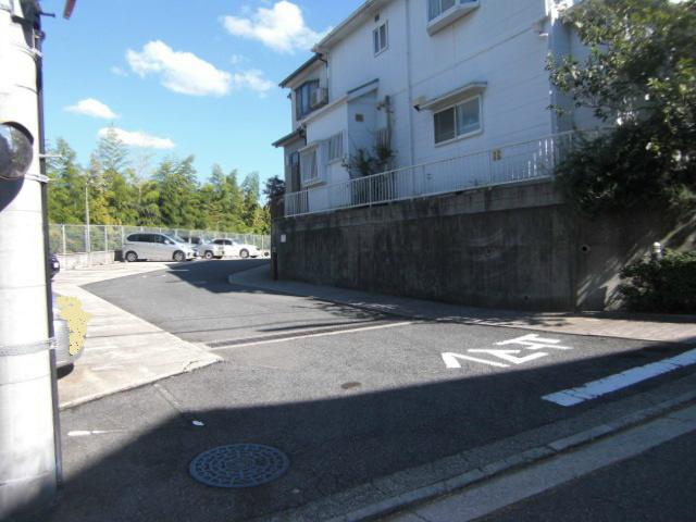 Parking lot. Parking is the entrance part