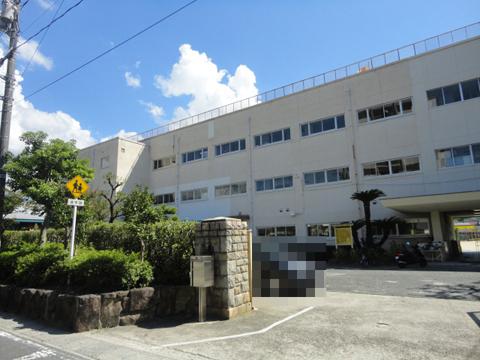 Primary school. Aosaki until elementary school 579m