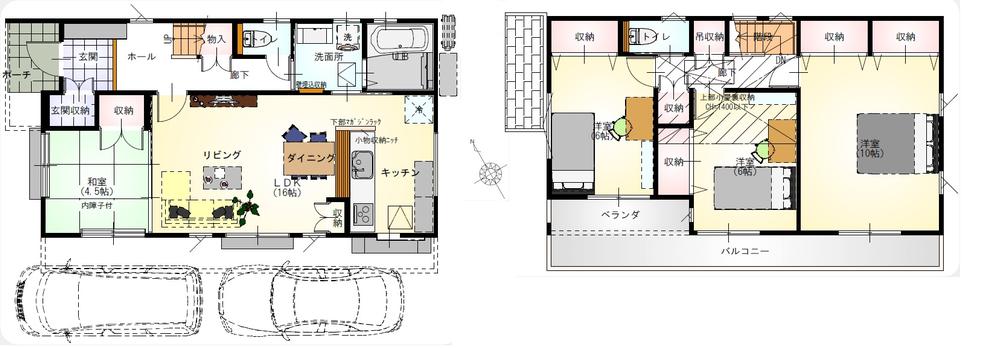 Floor plan. 35,300,000 yen, 4LDK, Land area 113.32 sq m , Building area 105.16 sq m