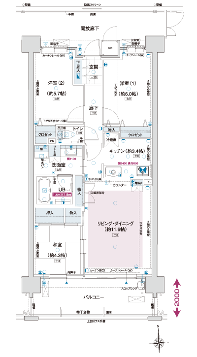 Floor: 3LDK, occupied area: 70.44 sq m, Price: 27,480,000 yen