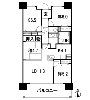Floor: 3LDK + S (storeroom), the occupied area: 83.11 sq m, Price: 32,970,000 yen