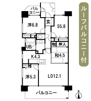 Floor: 3LDK + S (storeroom), the occupied area: 84.65 sq m, Price: 40,710,000 yen