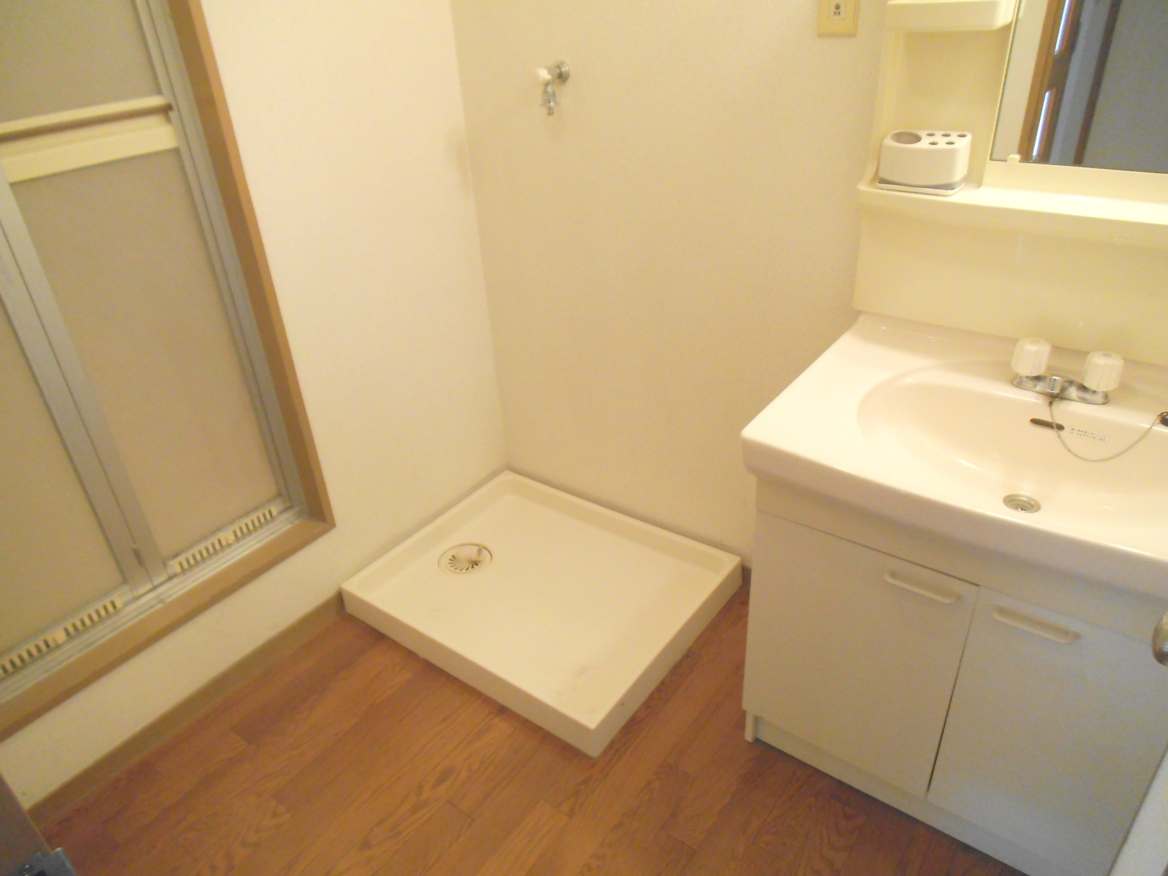 Washroom. There is also a dressing room separate sink and washing machine inside the yard