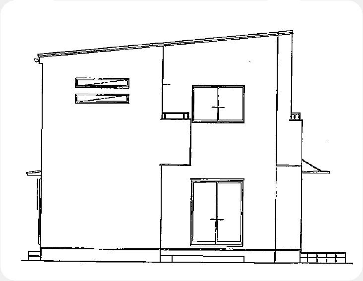 Rendering (appearance). West side elevational view