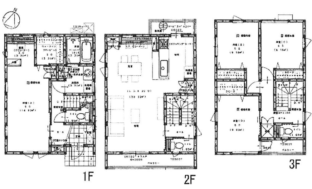 Floor plan. 43,600,000 yen, 4LDK, Land area 106.16 sq m , Building area 120.89 sq m