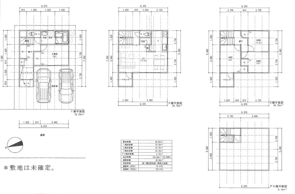 Building plan example (floor plan). Plan view