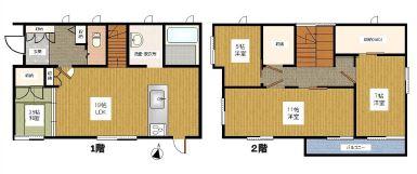 Floor plan. 50,800,000 yen, 4LDK, Land area 102.42 sq m , Building area 100.77 sq m floor plan