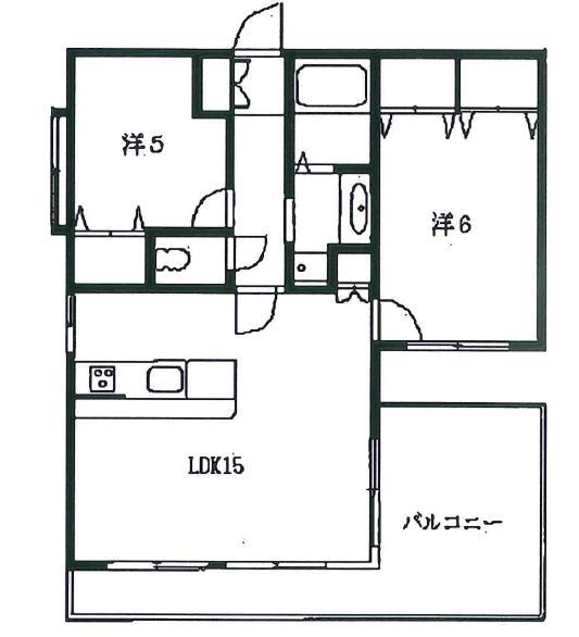 Floor plan. 1LDK + S (storeroom), Price 16.3 million yen, Occupied area 56.21 sq m , Balcony area 14.64 sq m