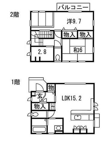 Floor plan. 39 million yen, 2LDK + S (storeroom), Land area 74.64 sq m , Building area 82.68 sq m floor plan
