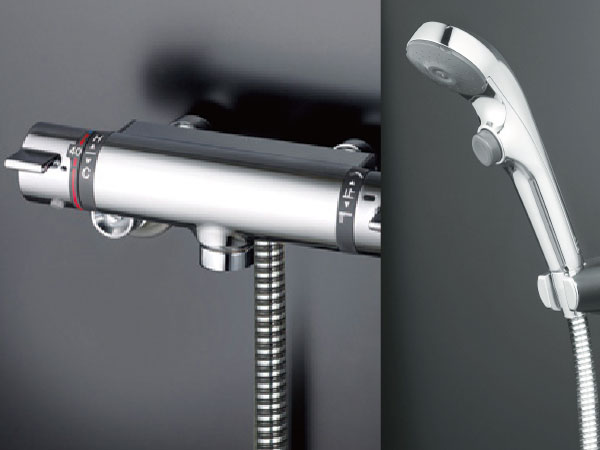 Bathing-wash room.  [Water faucet ・ One-stop shower head] Temperature setting, Spouting ・ Faucet water stop can be easily and one-stop shower head.