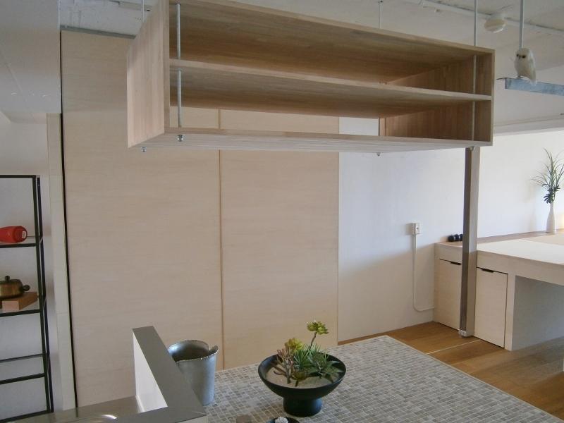 Kitchen. Hanging storage and wall store