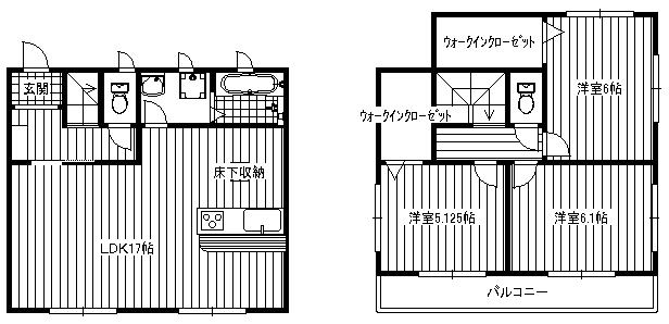 Floor plan. 31.5 million yen, 3LDK + S (storeroom), Land area 102.68 sq m , Building area 95.65 sq m