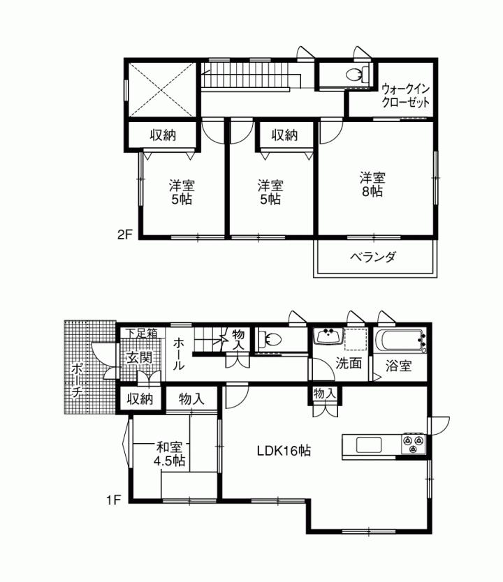 Floor plan. 34,800,000 yen, 4LDK + S (storeroom), Land area 167.15 sq m , Building area 101.02 sq m