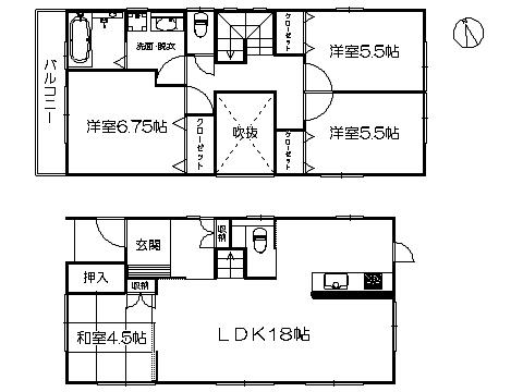 Floor plan. 33,500,000 yen, 4LDK, Land area 102.03 sq m , Building area 98.12 sq m   ※ Floor Plan current state priority