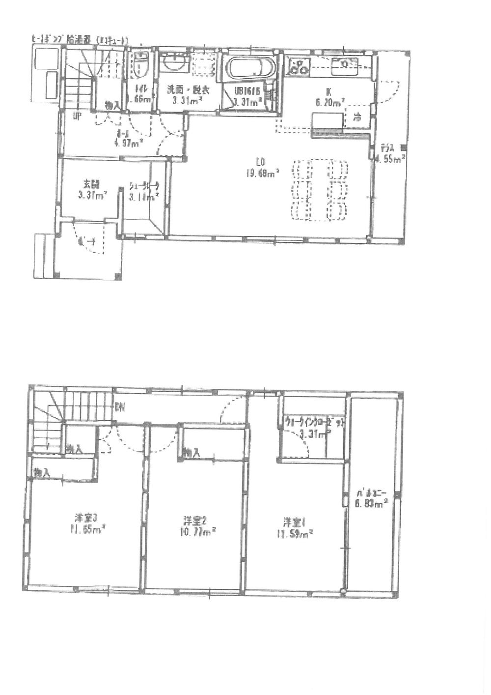 Floor plan. 38,500,000 yen, 3LDK, Land area 131.76 sq m , Building area 96.06 sq m