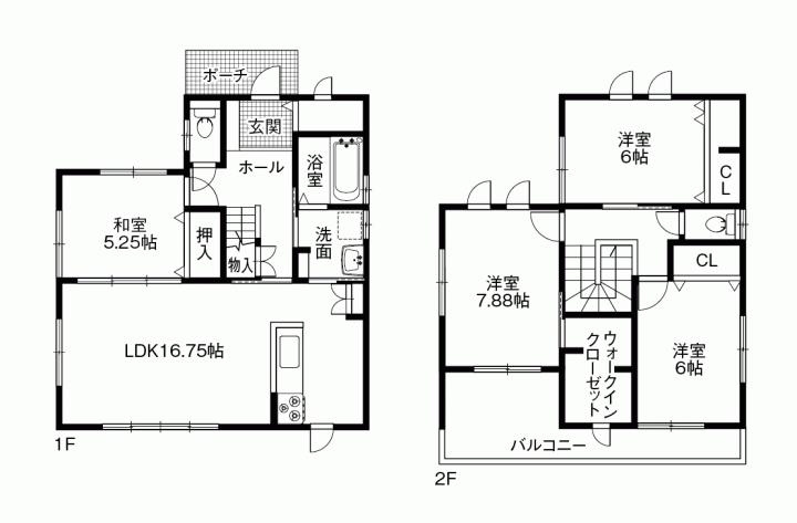 Floor plan. 41,800,000 yen, 4LDK, Land area 135.75 sq m , Building area 107.85 sq m