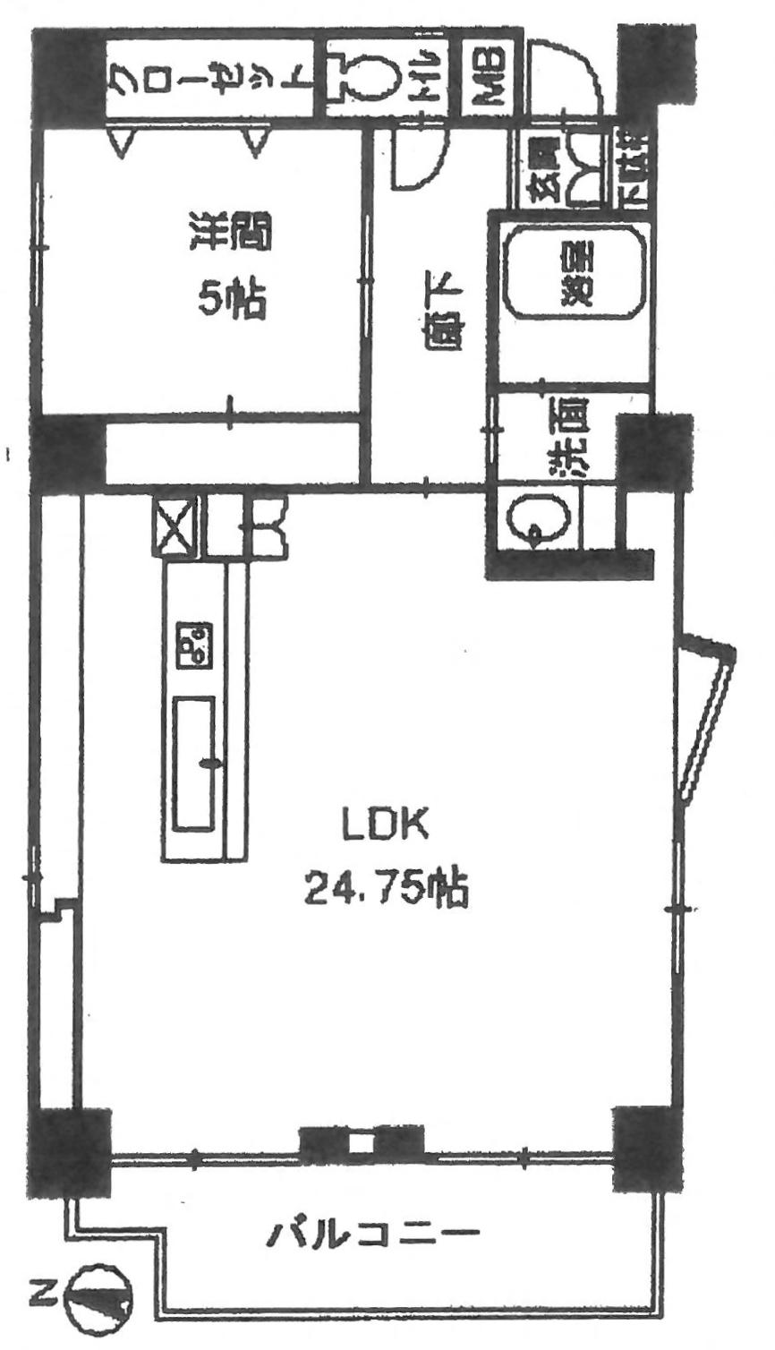 Floor plan. 1LDK, Price 17.3 million yen, Occupied area 64.58 sq m current state priority