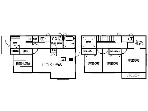 Floor plan. 34,800,000 yen, 4LDK, Land area 167.15 sq m , Building area 101.02 sq m   ※ Floor Plan current state priority