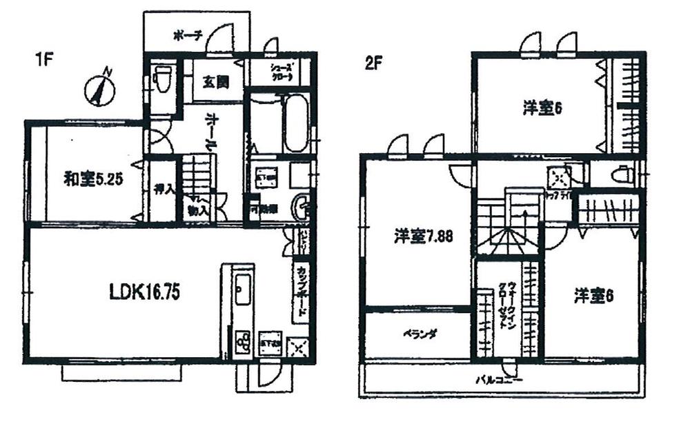 Floor plan. 41,800,000 yen, 4LDK, Land area 135.75 sq m , Building area 107.85 sq m