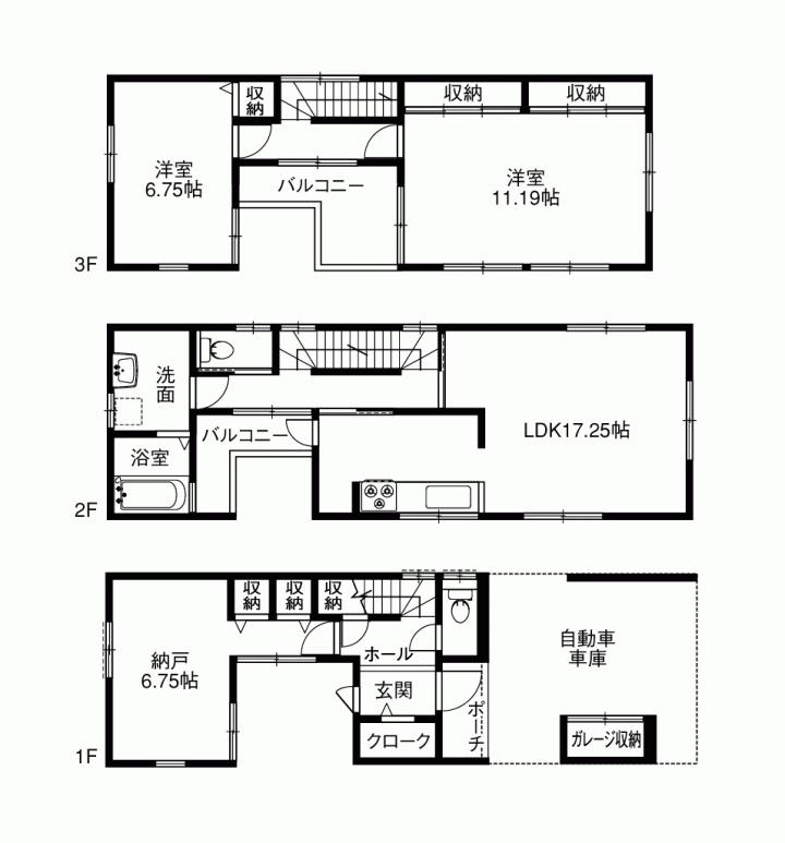 Floor plan. 40,800,000 yen, 2LDK + S (storeroom), Land area 82.88 sq m , Building area 134.13 sq m