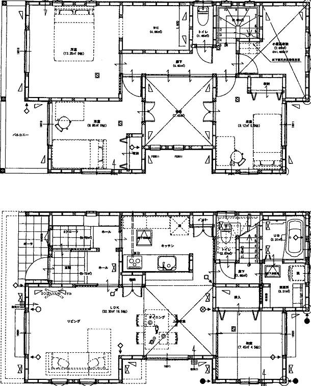 Floor plan. 28.8 million yen, 4LDK + S (storeroom), Land area 142.08 sq m , Building area 108.88 sq m