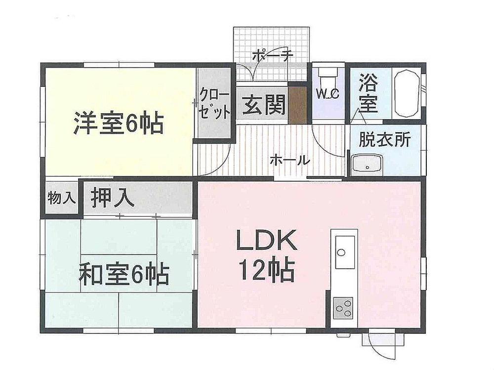 Floor plan. 26,800,000 yen, 2LDK, Land area 209.9 sq m , Building area 57.96 sq m