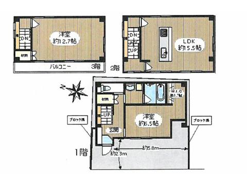 Floor plan. 23.8 million yen, 3LDK, Land area 59.5 sq m , Building area 89.66 sq m