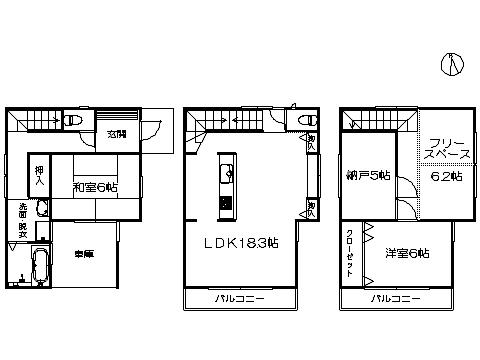 Floor plan. 37,300,000 yen, 3LDK+S, Land area 78.34 sq m , Between the building area 113.44 sq m floor plan present state priority