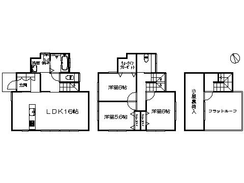 Floor plan. 33,800,000 yen, 3LDK, Land area 143.22 sq m , Building area 87.7 sq m   ※ Floor Plan current state priority