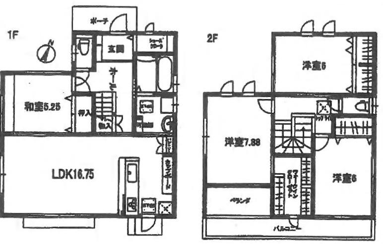 Floor plan. 41,800,000 yen, 4LDK + S (storeroom), Land area 135.75 sq m , Building area 107.85 sq m current state priority