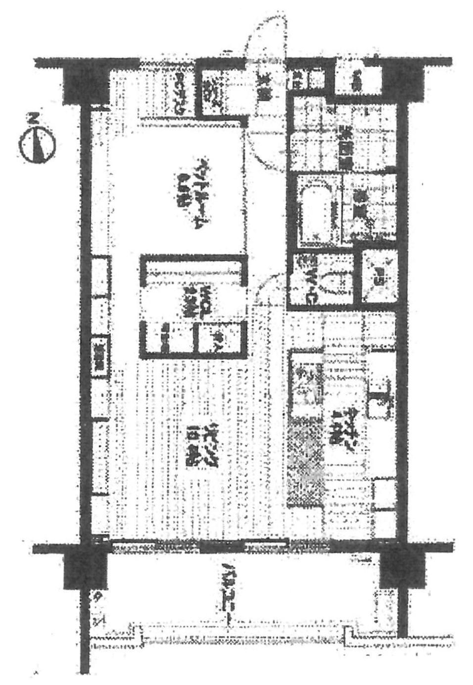 Floor plan. 1LDK, Price 19,800,000 yen, Occupied area 55.08 sq m , Balcony area 10 sq m drawing current state priority
