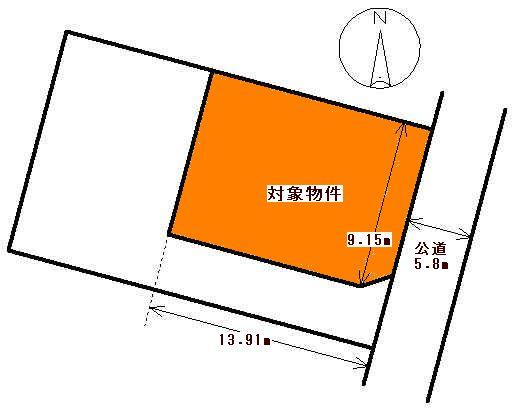 Compartment figure. Land price 18.9 million yen, Land area 141.25 sq m