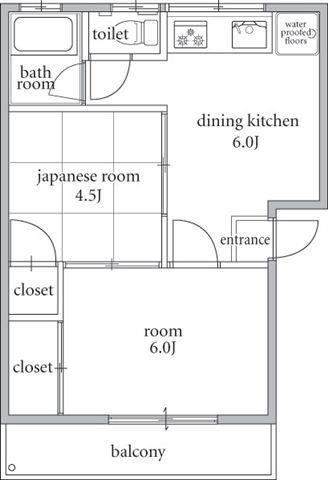Floor plan. 2DK, Price 4.8 million yen, Occupied area 33.93 sq m
