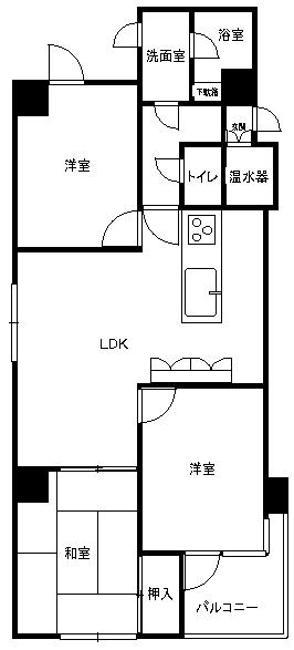 Floor plan. 3LDK, Price 17,980,000 yen, Occupied area 69.22 sq m