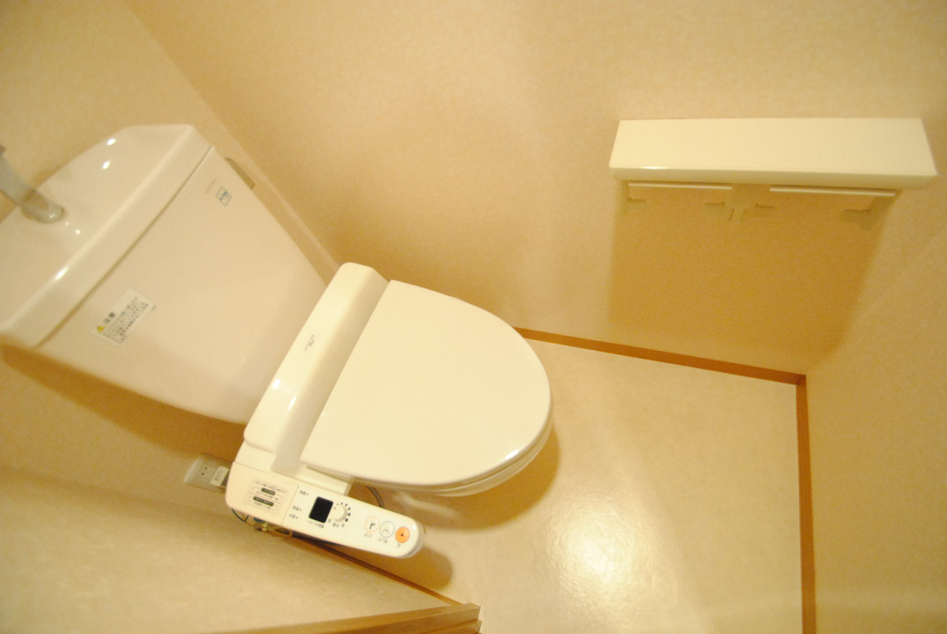 Toilet. Of course, with hot-water heating toilet seat