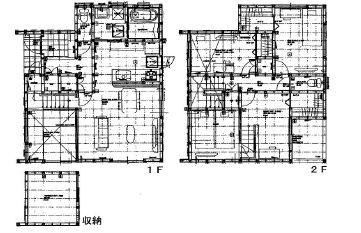 Floor plan. 31,300,000 yen, 4LDK + S (storeroom), Land area 121.58 sq m , Building area 105.57 sq m floor plan