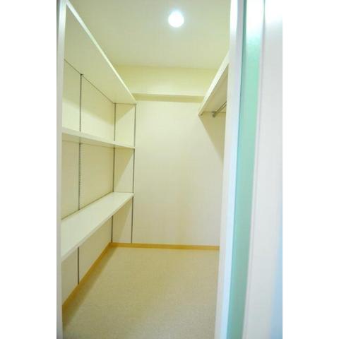 Receipt. Large walk-in closet with