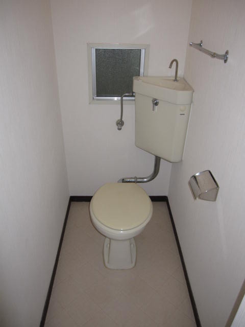 Toilet. ? Is a Western-style toilet