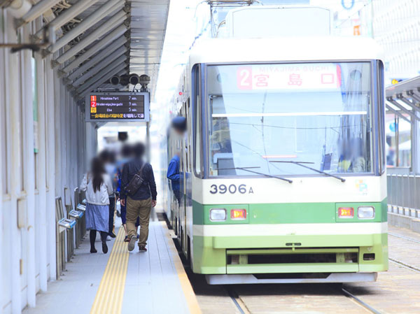 Surrounding environment. Hiroshima Electric Railway "Kamiya-cho Higashi" Dentoma (about 20m ・ 1-minute walk)