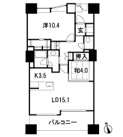 Floor: 2LDK + WIC + SIC, the occupied area: 77.21 sq m, Price: 42.6 million yen