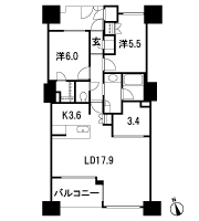 Floor: 2LDK + DEN + WIC + SIC, the occupied area: 77.43 sq m, Price: 48.9 million yen