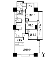 Floor: 3LDK + DEN + WIC + TR, the occupied area: 97.13 sq m, Price: 70.5 million yen