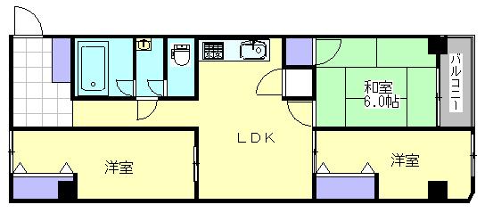 Floor plan. 3LDK, Price 9.5 million yen, Direct from the occupied area 76.39 sq m entrance to the living room !! This open floor plan
