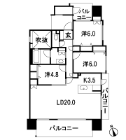 Floor: 3LDK, occupied area: 89.54 sq m, Price: 40,680,000 yen ~ 49,850,000 yen