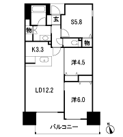 Floor: 2LDK + S, the occupied area: 69.96 sq m, price: 30 million yen ~ 37,530,000 yen